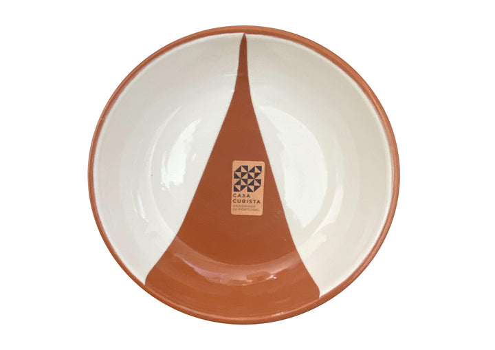 Plat terracotta motif triangle 2 tailles - Made in Portugal