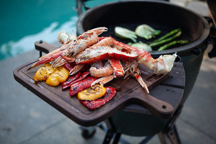 Planche BBQ XL carrée - Chêne fumé huilé