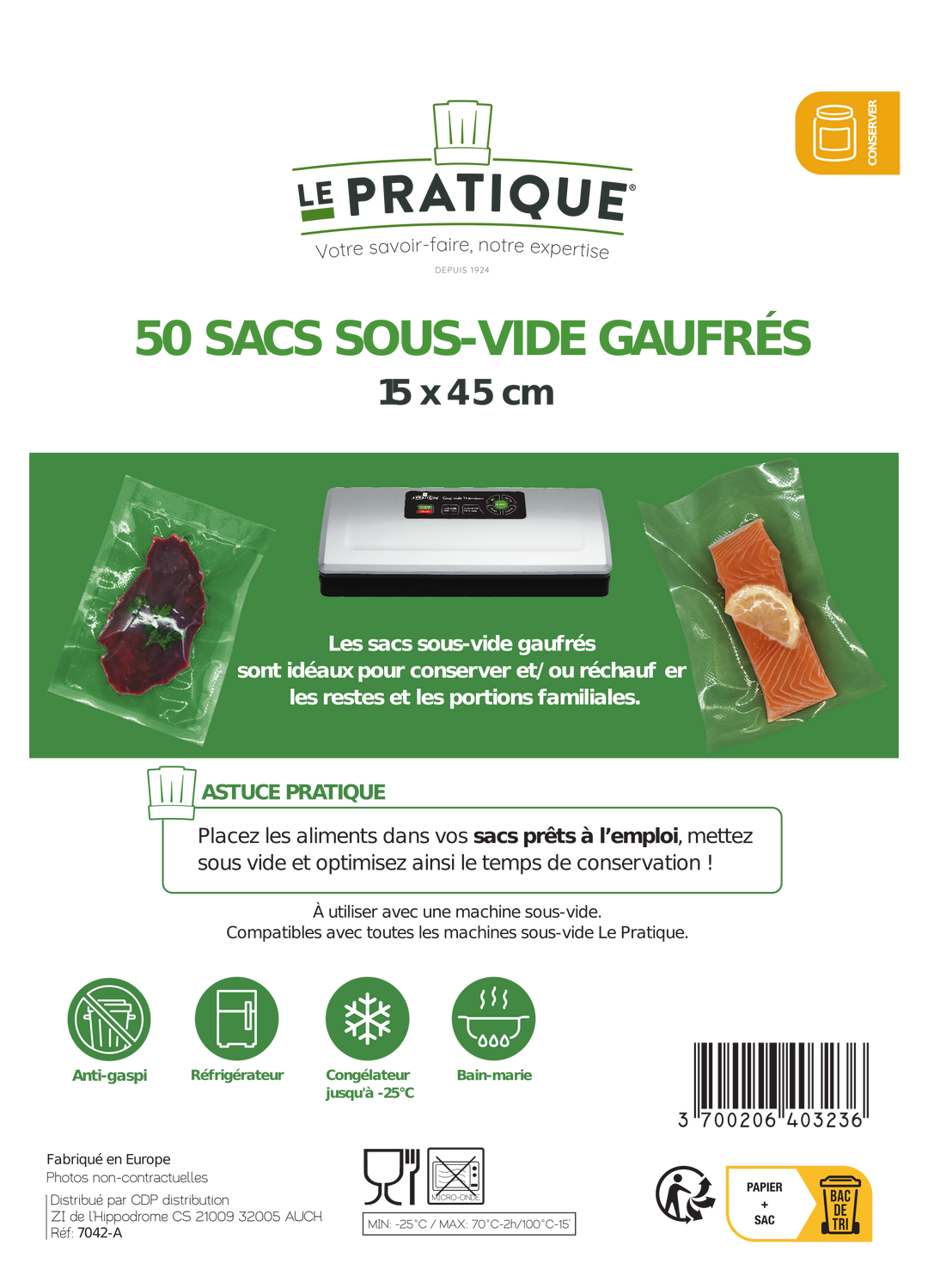 Sacs sous vide - Le Pratique