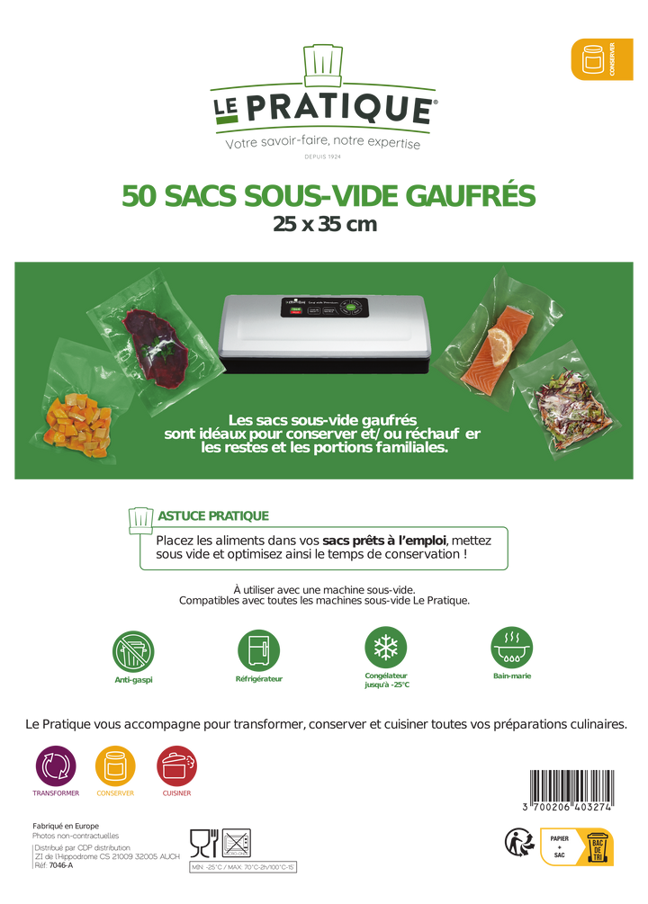 Sacs sous vide - Le Pratique