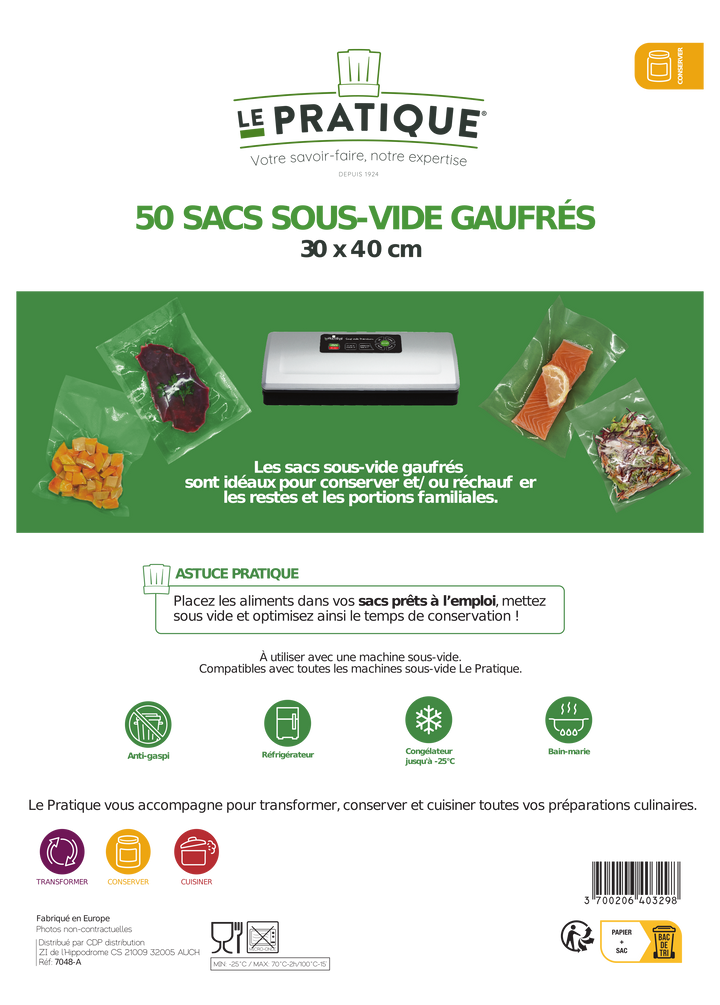 Sacs sous vide - Le Pratique