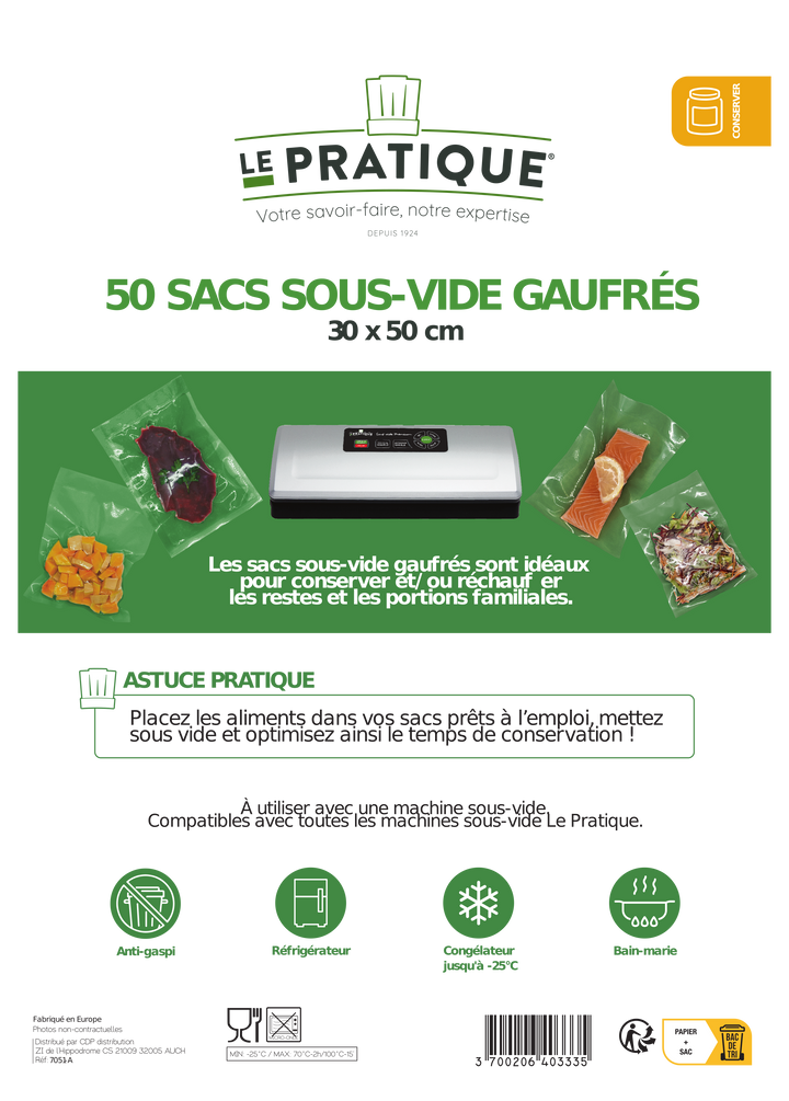 Sacs sous vide - Le Pratique