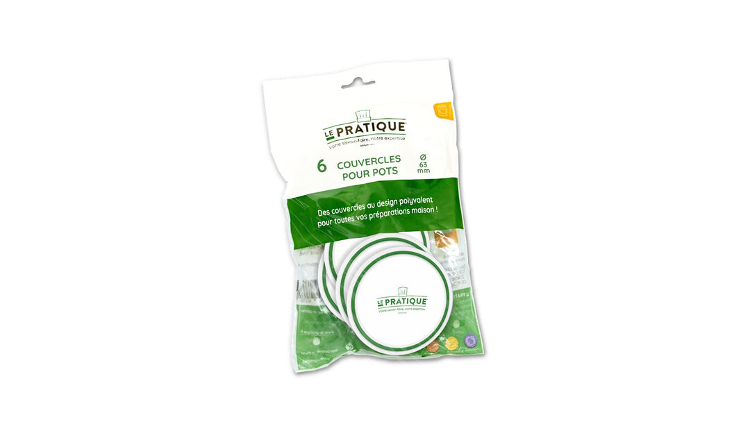 Lids for honey and multi-purpose jars Ø 63 mm bag of 6 - Le Pratique