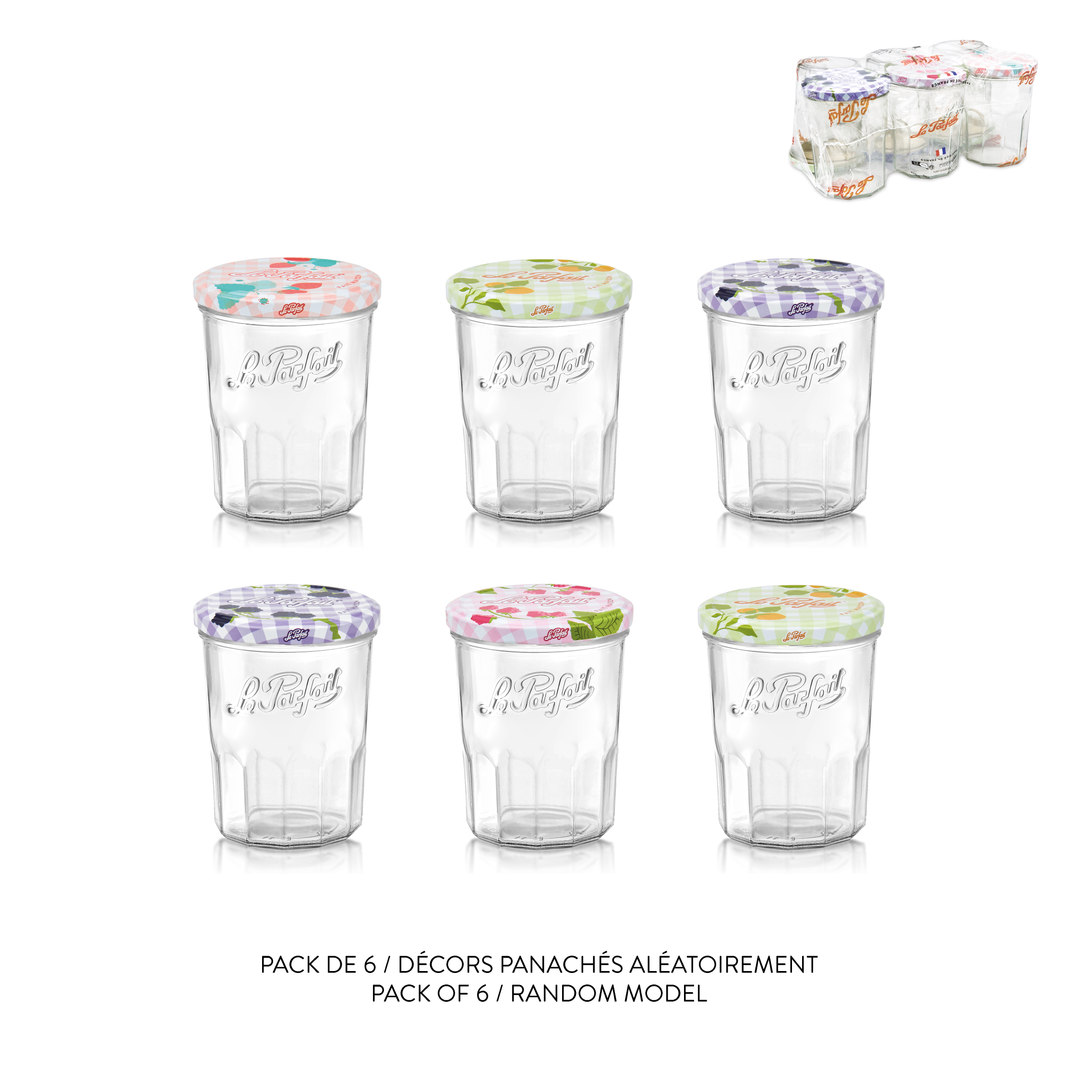 Le Parfait - Confiturier Collection VICHY - Lot de 6