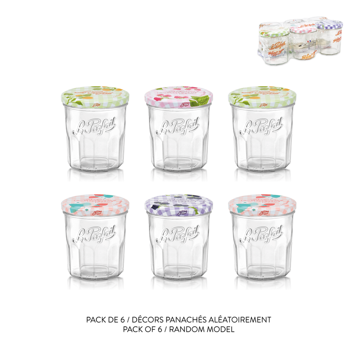 Le Parfait - Confiturier Collection VICHY - Lot de 6
