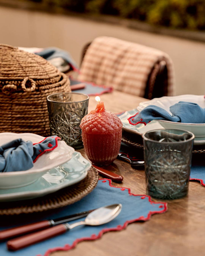 Set de table Porto, Bleu et Rouge Sets de table Mariaida Home