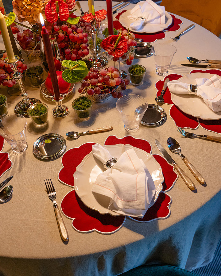 Set de table Daisy, rouge