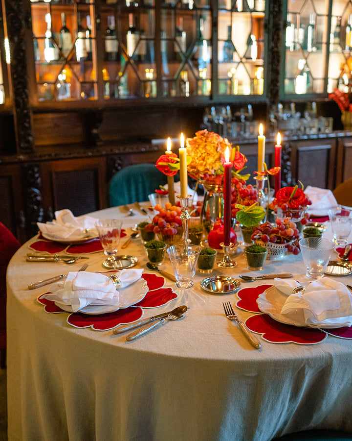 Set de table Daisy, rouge