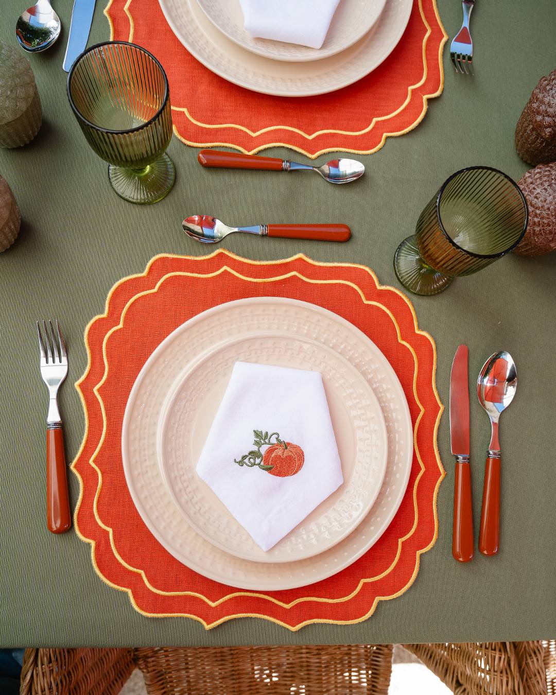 Serviette Citrouille