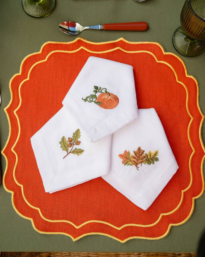 Serviette feuilles