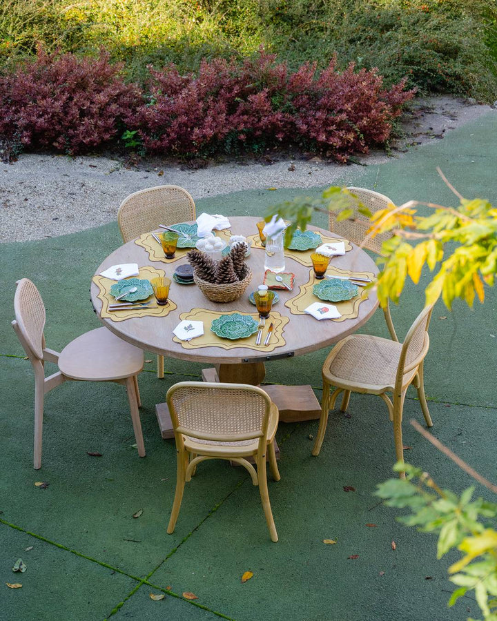 Set de table Brisa, Moutarde et feston marron Sets de table Mariaida Home