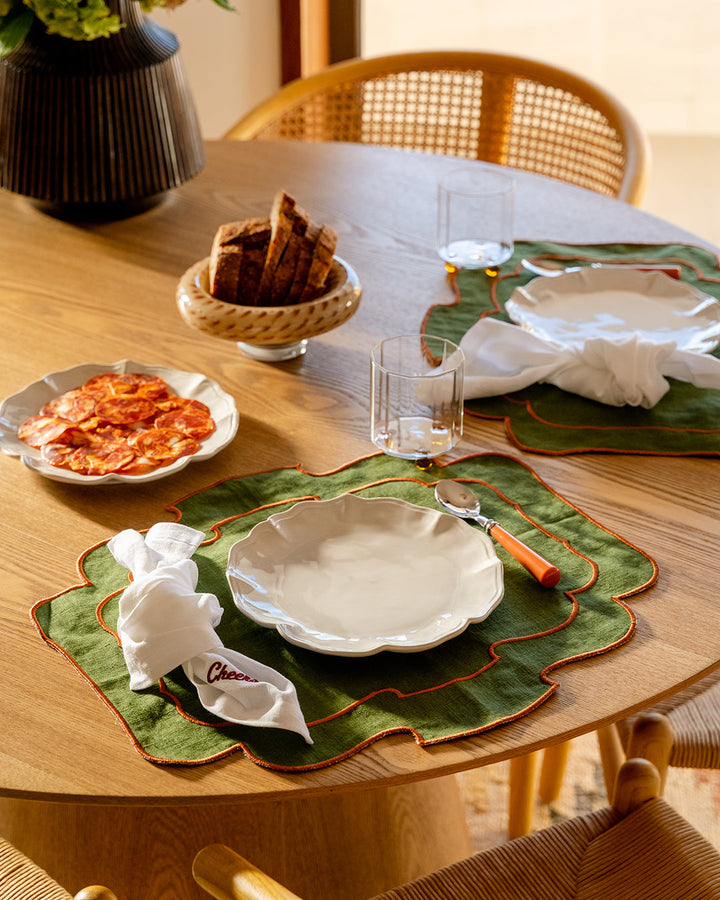 Set de table Belmonte, Vert et Terracota