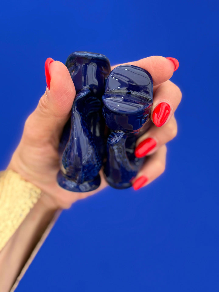 Salière et poivrière Gluggle Jug | Bleu cobalt