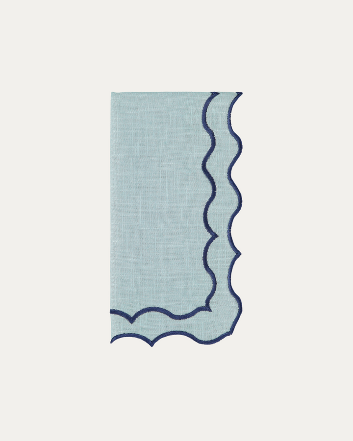 Serviette Navy, bleu foncé et bleu ciel