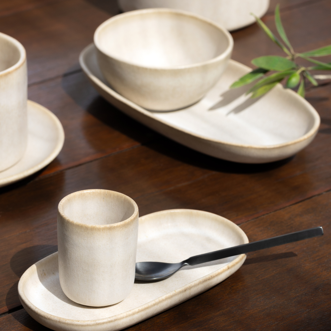 Ceramic Plate Set | Sand Storm Set | Egg Back Home