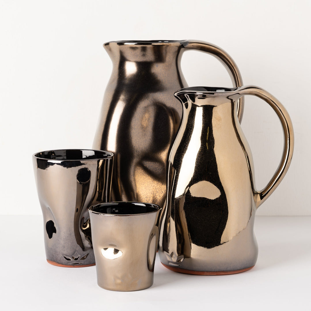 Carafe - Large - Céramique - Platine