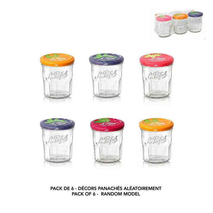 Le Parfait - Confiturier Collection VICHY - Lot de 6