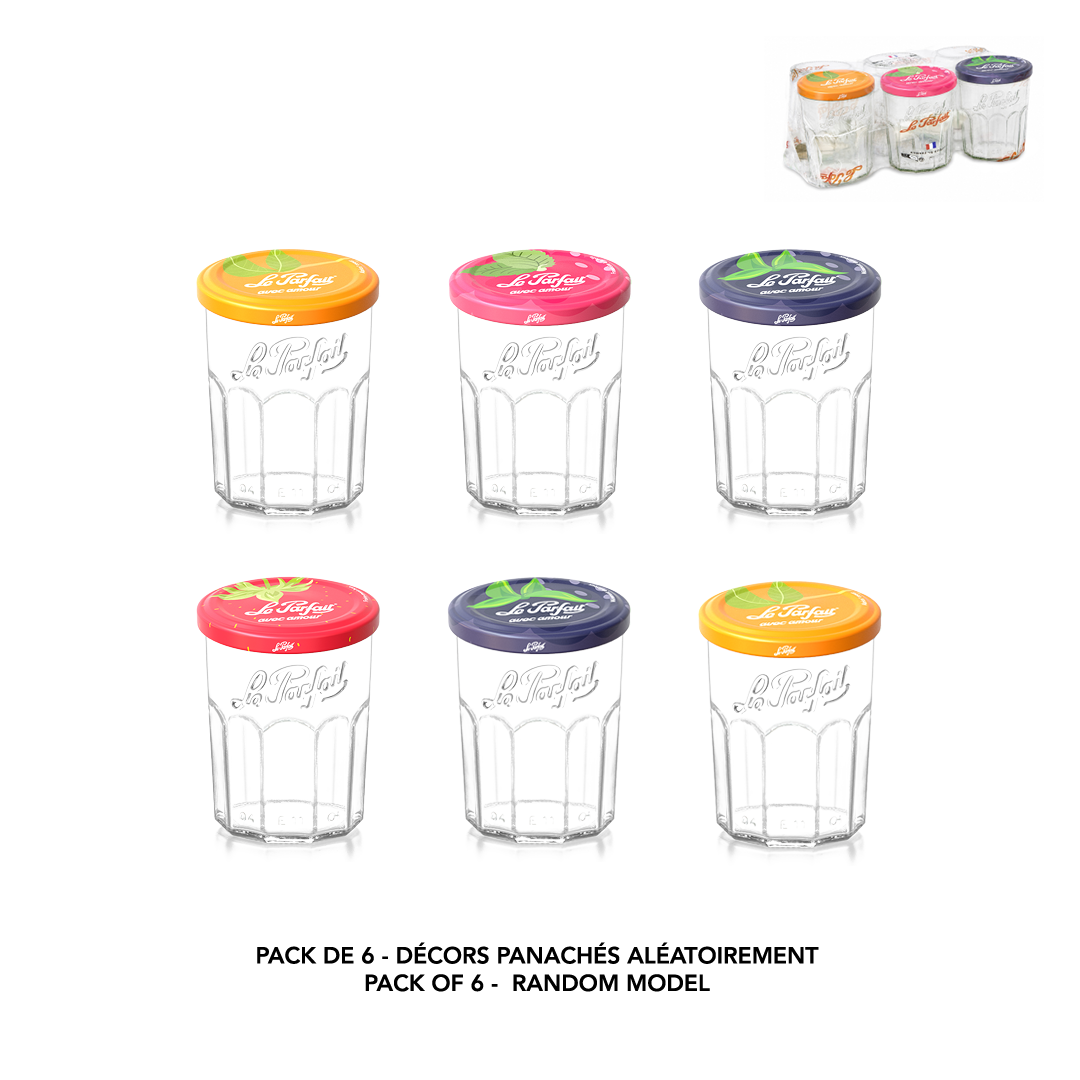 Le Parfait - Confiturier Collection VICHY - Lot de 6