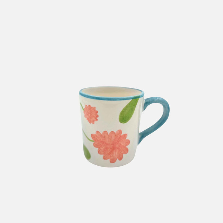Mug fleuri bleu ciel (Set de 2)