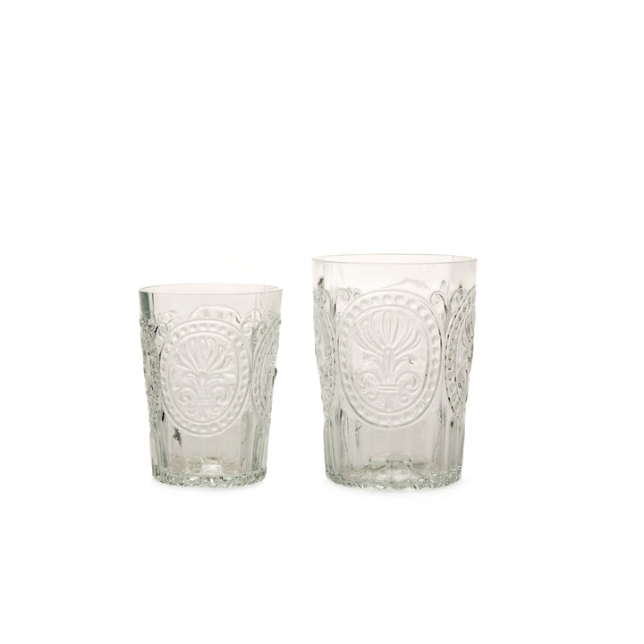 Verres fleur de lys transparent - Made in Portugal