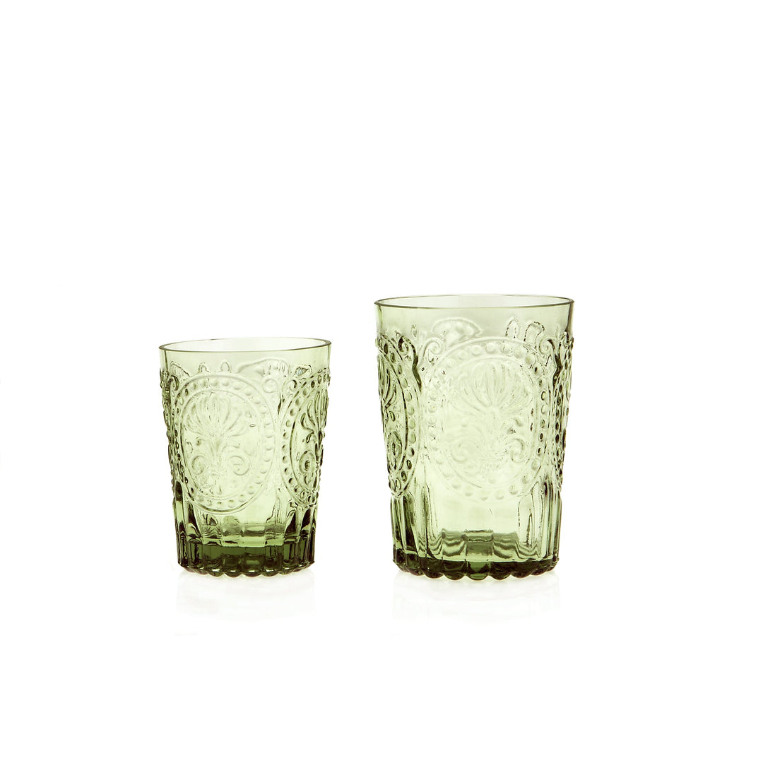 Verres fleur de lys vert - Made in Portugal