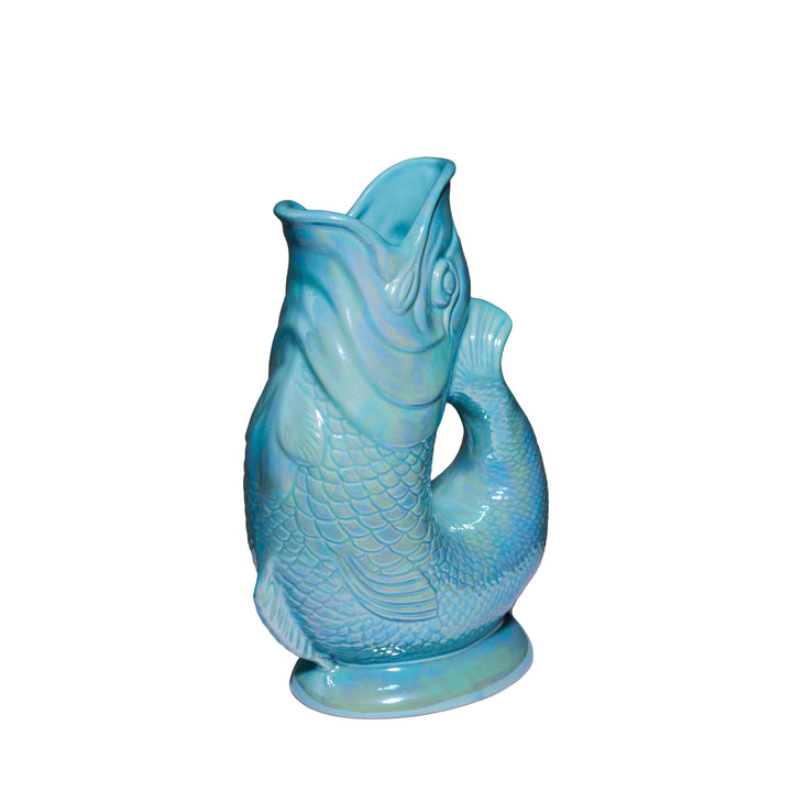 Autenthique carafe poisson "Glouglou" | Eau du Nil irisé