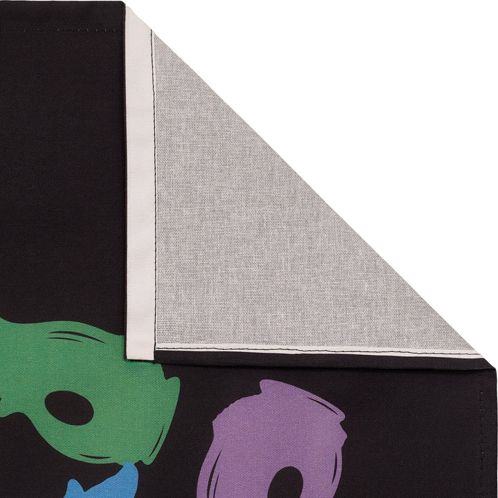 Torchon en coton noir « Gluckis Volants »