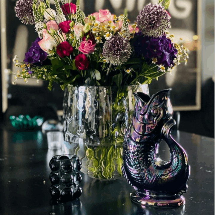 Autenthique carafe poisson "Glouglou" | Noir irisé
