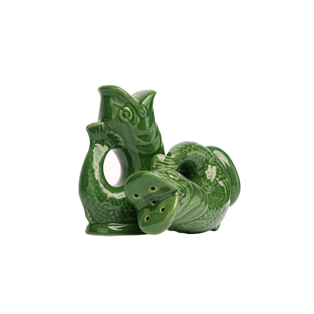 Gluggle Jug Salt and Pepper Shakers | Dark green