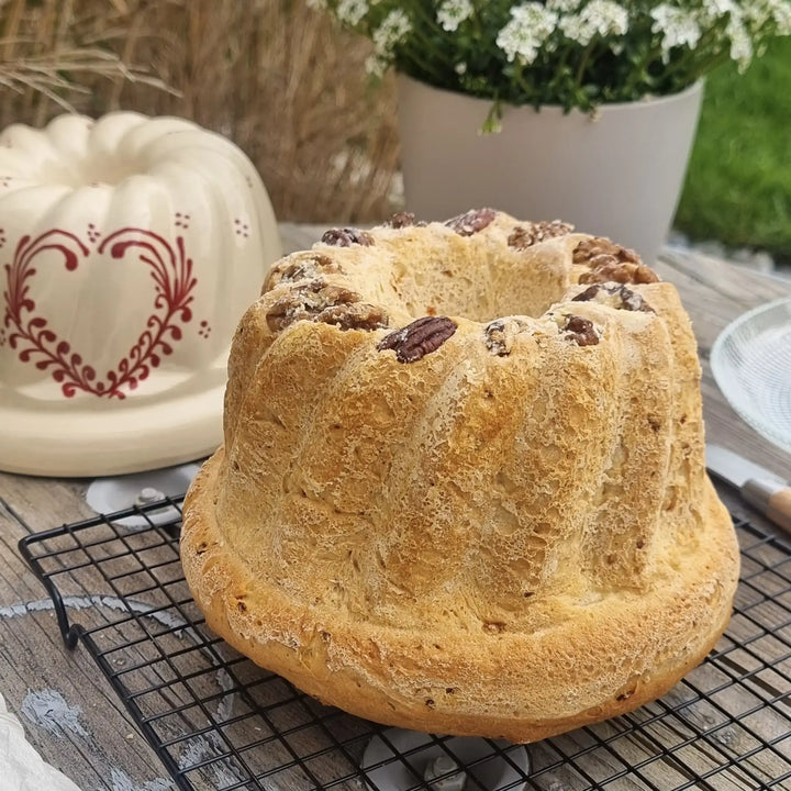 Kougelhopf nature cœur frise Moules à Kougelhopf Poterie Beck