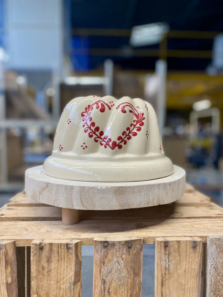 Kougelhopf nature cœur frise Moules à Kougelhopf Poterie Beck