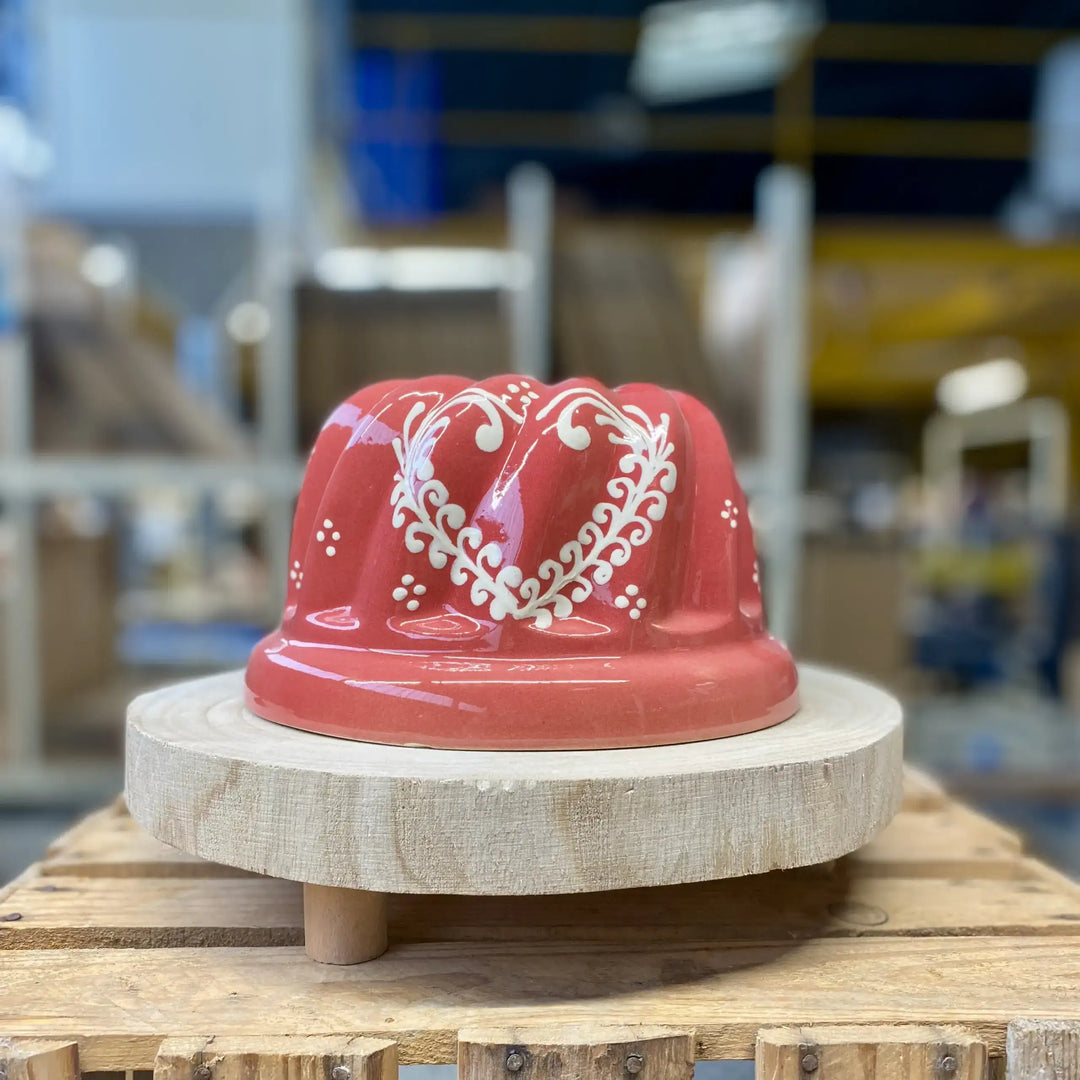 Kougelhopf cerise cœur frise Moules à Kougelhopf Poterie Beck