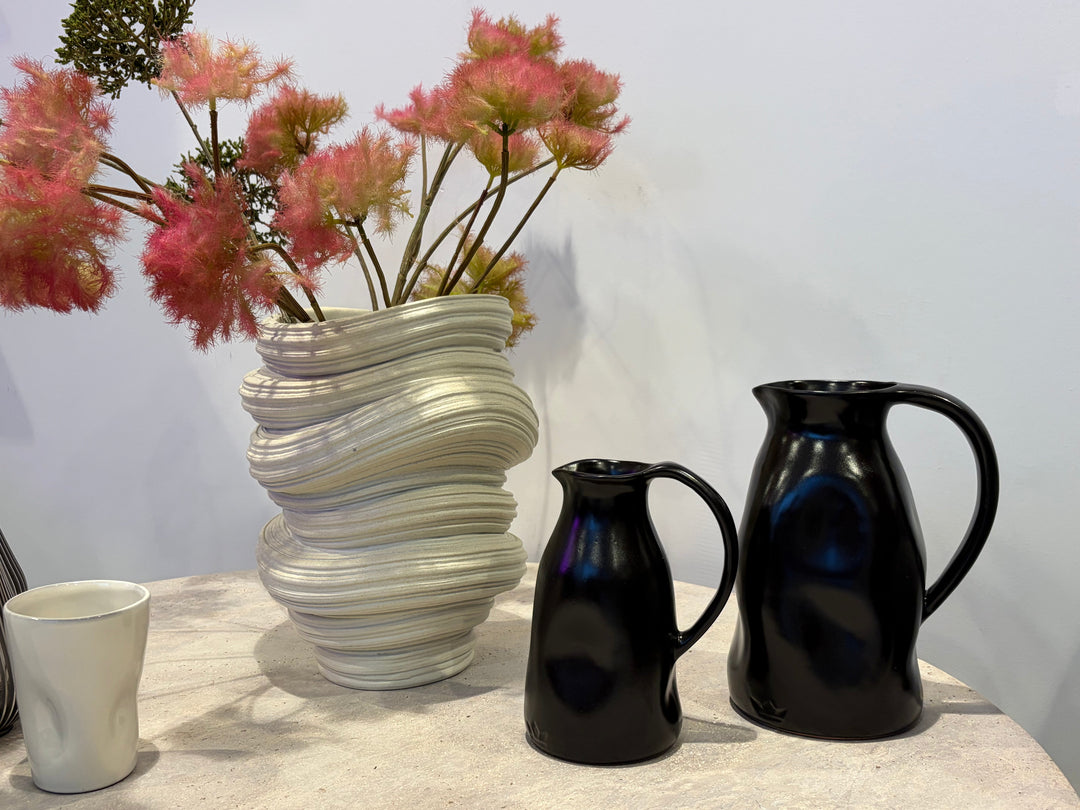Carafe - Large - céramique - Noir mat