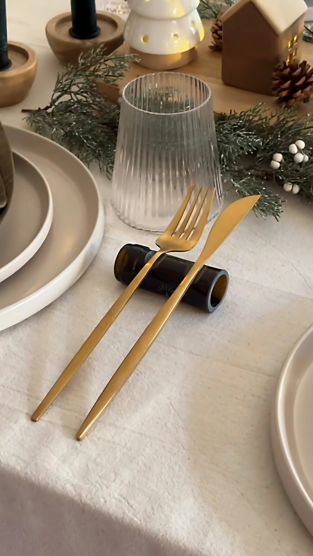 Repose-couverts en verre recyclé