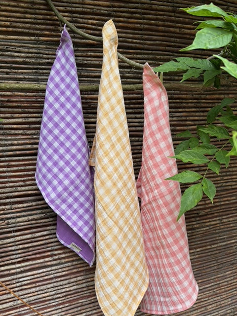 3 essuie-mains vichy blé, barbapapa, et glycine Torchons et essuis-mains Charmy
