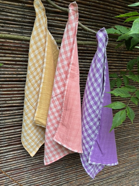 3 essuie-mains vichy blé, barbapapa, et glycine Torchons et essuis-mains Charmy