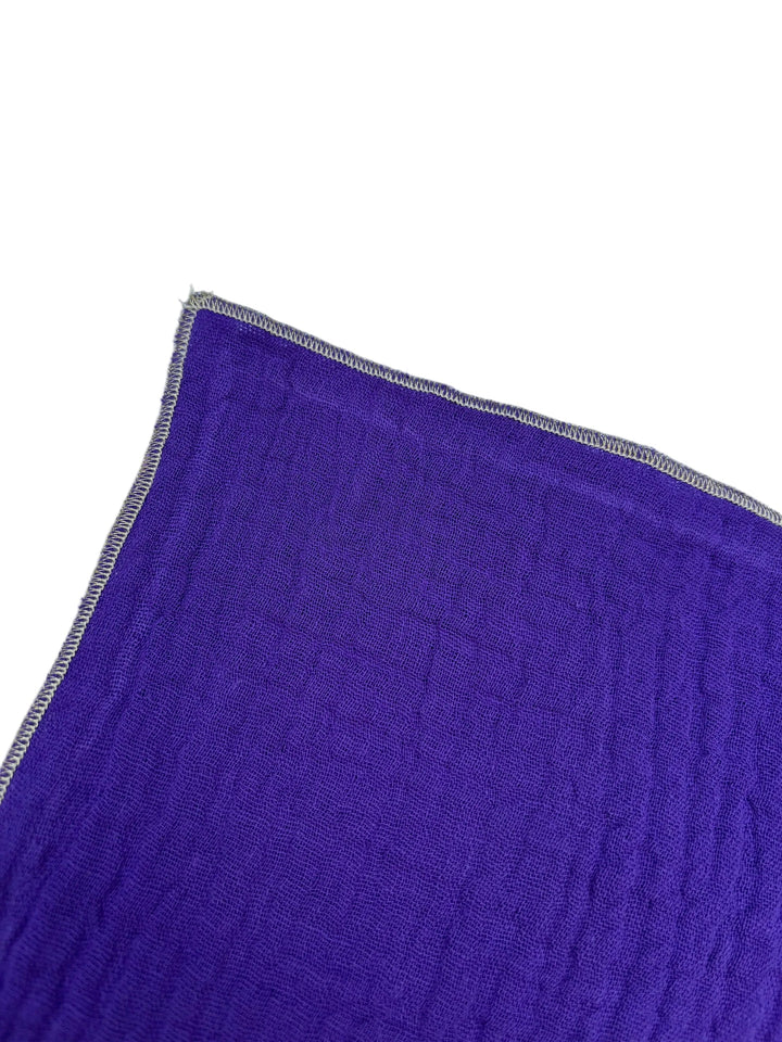 Set of 4 Napkins – Cotton Gauze – Leopard, camel and purple – 40x40 cm