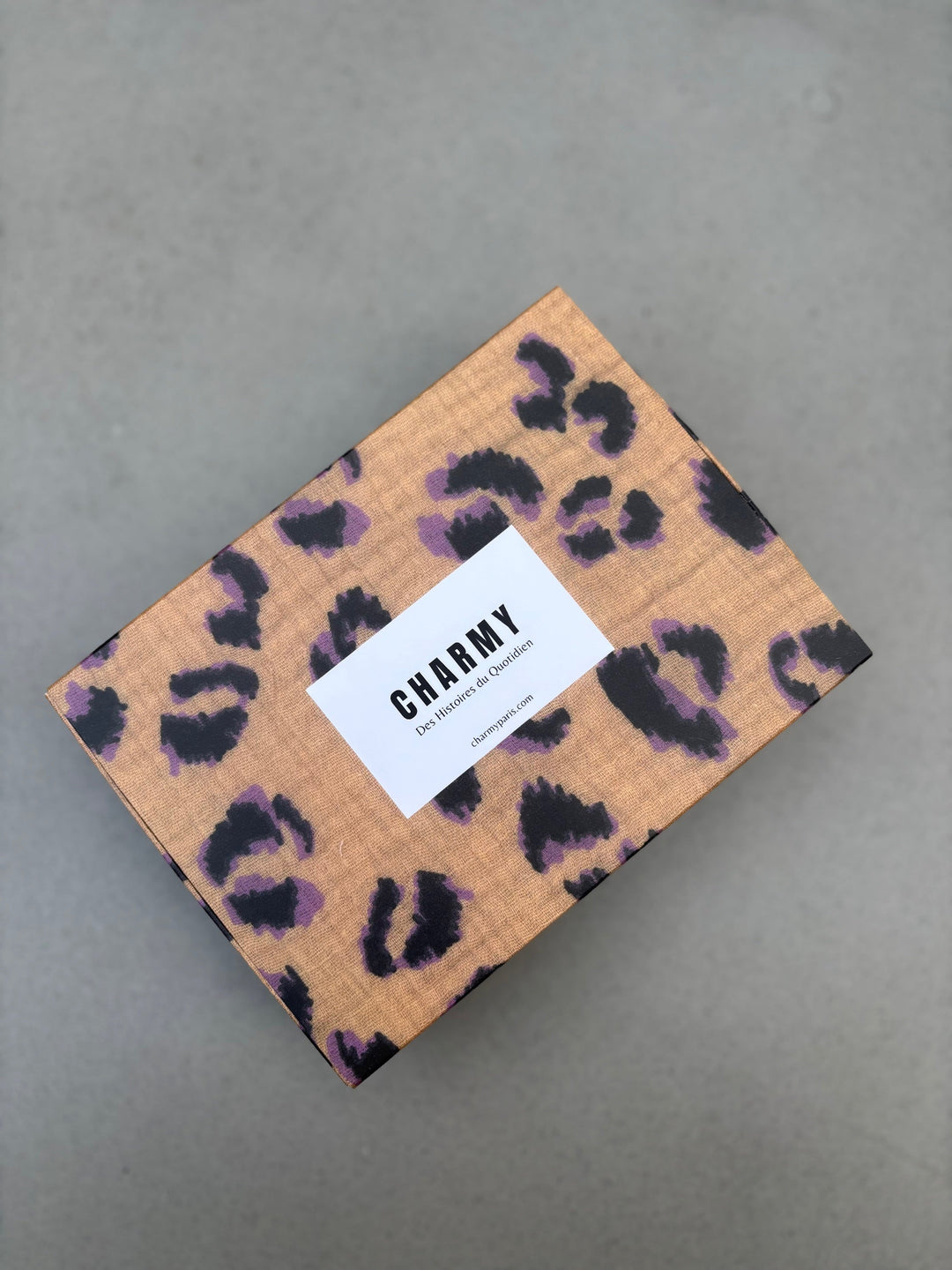 Coffret 4 Serviettes de Table – Gaze de Coton – Leopard Ecru – 40x40 cm