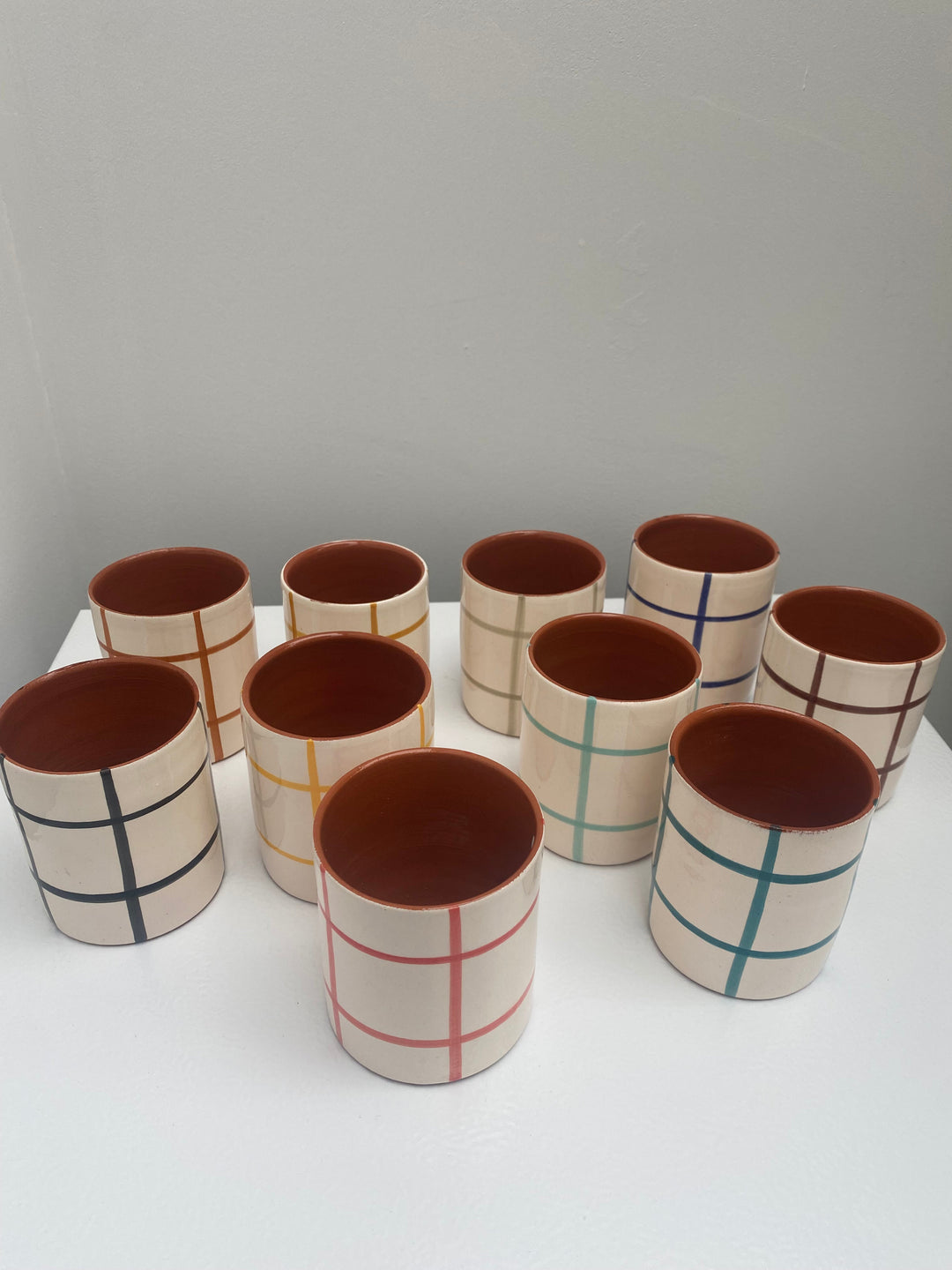 Tasse quadrillées - Made in Portugal