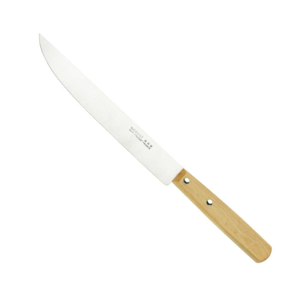 Grand couteau à découper – Lame lisse 19cm - Naturel | Classic Bois Couteaux de chef Nogent 3 Etoiles