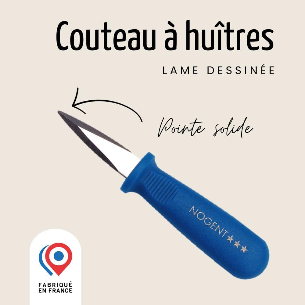 Couteau à huîtres - Bleu | Classic Polypro Couteaux à huîtres Nogent 3 Etoiles
