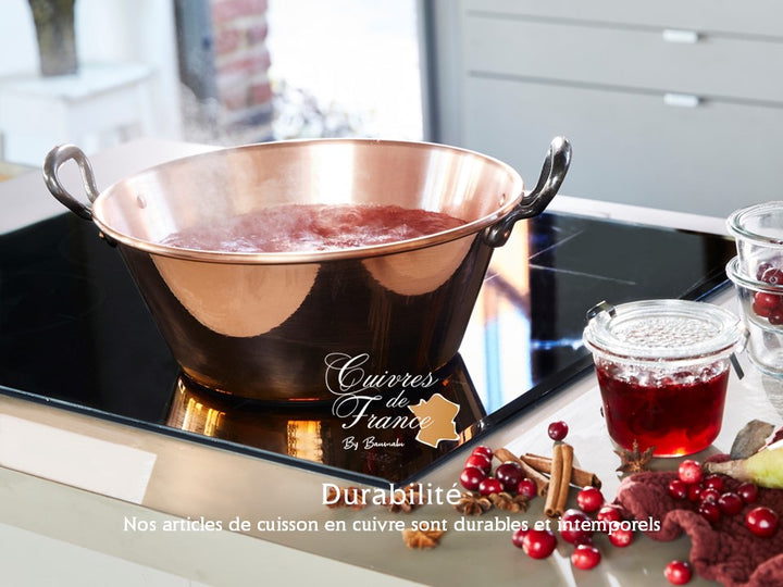 Bassine à sucreries en cuivre - induction Bassines à confiture Baumalu