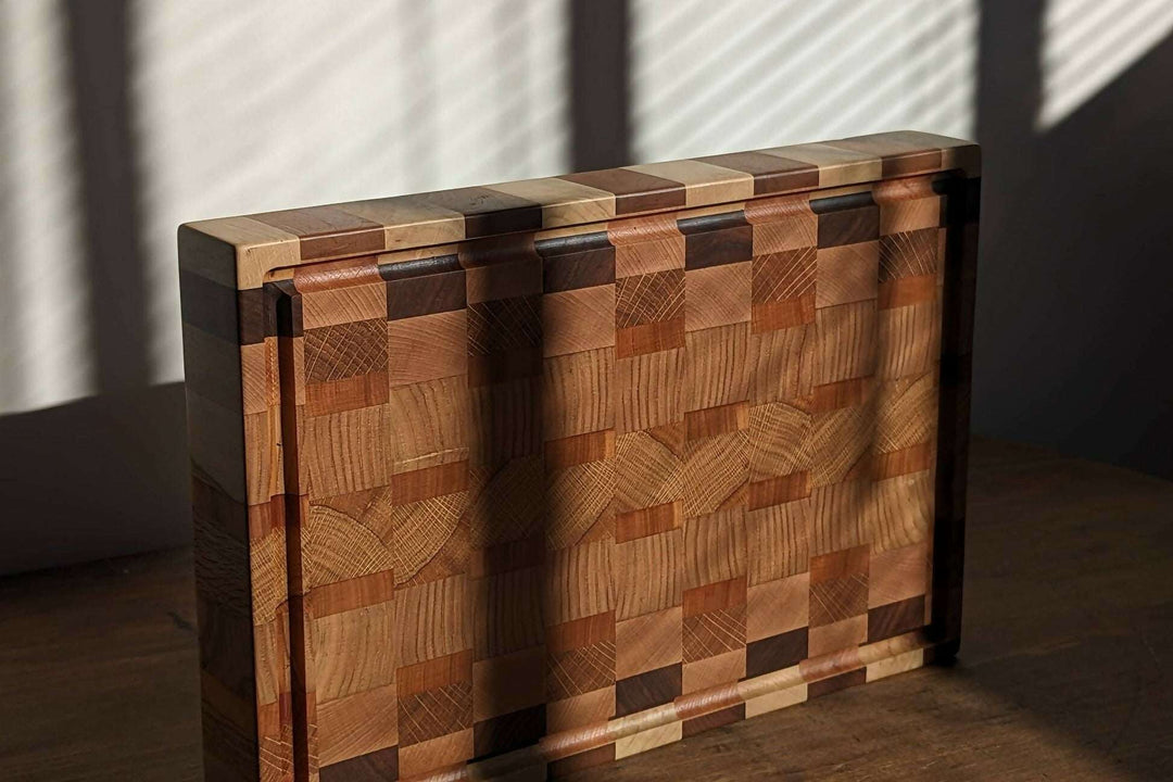 Billot Menez – Billot de cuisine damier en bois massif made in France par PLANC’H