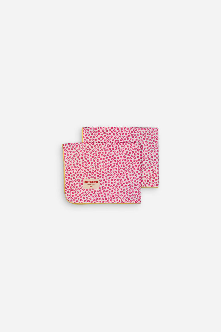 Set de table réversible motif Graou et tie and dye rose - Graou Rose - Lot de 2