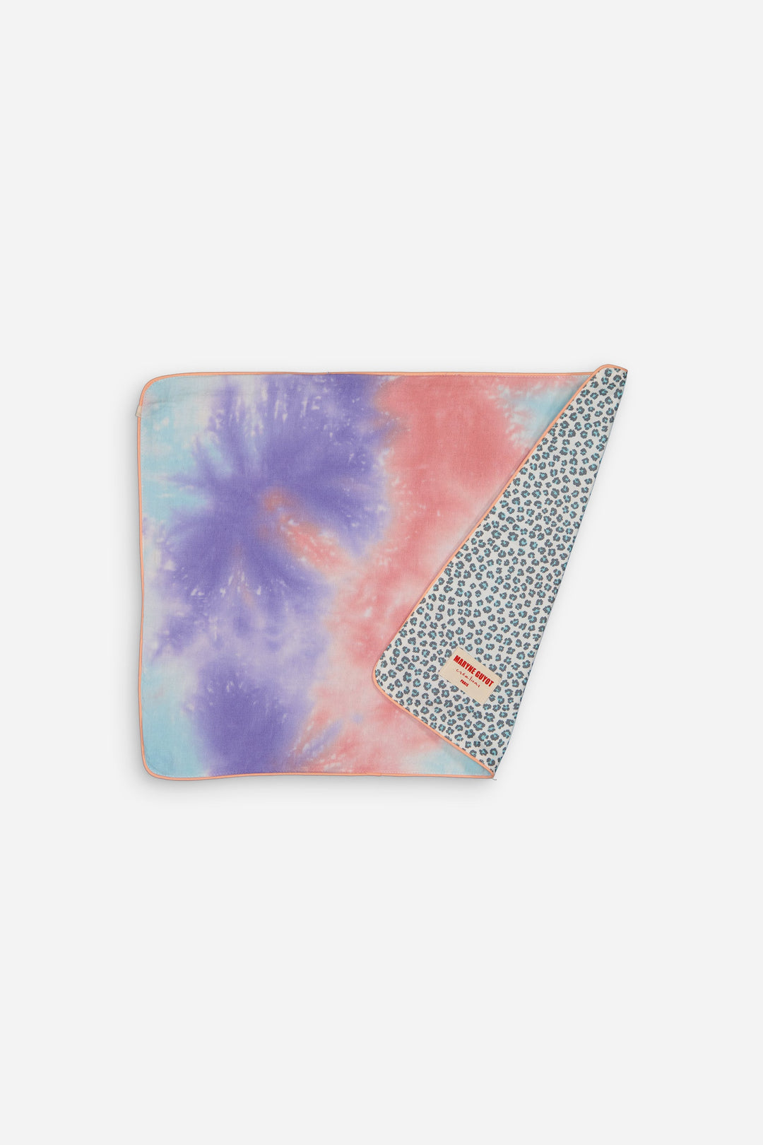 Lot de 4 sets de table réversibles motif Graou turquoise et tie and dye violet - Graou Bleu
