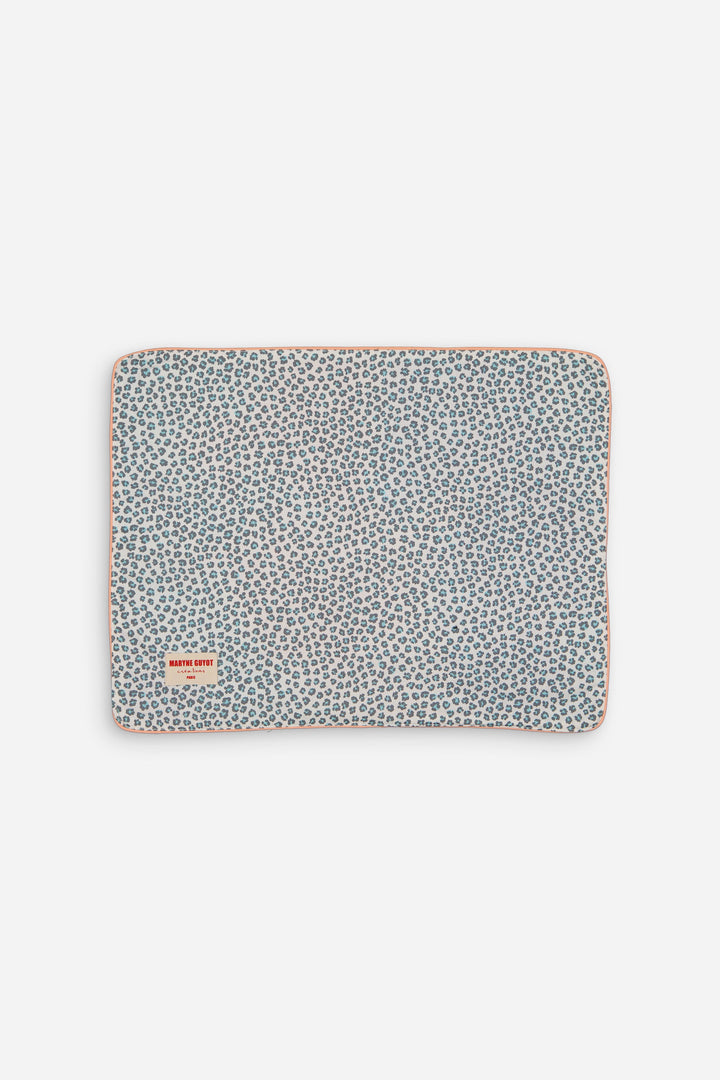 Set de table réversible motif Graou turquoise et tie and dye violet - Graou Bleu- Lot de 2