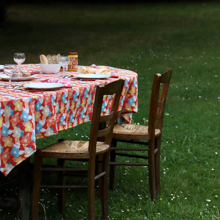 Nappe motif fleuri - Fleurs de Printemps