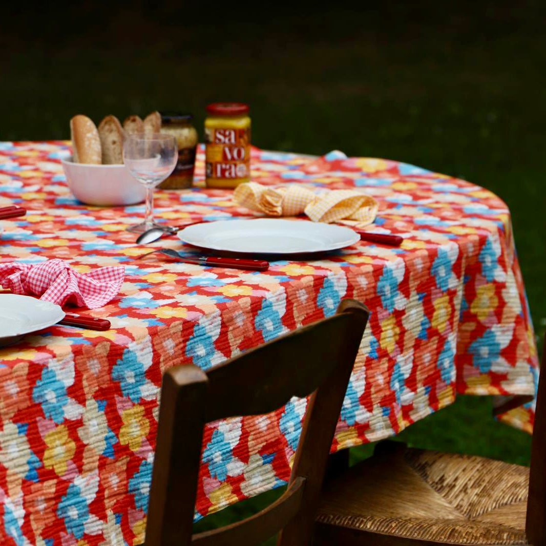 Nappe motif fleuri - Fleurs de Printemps