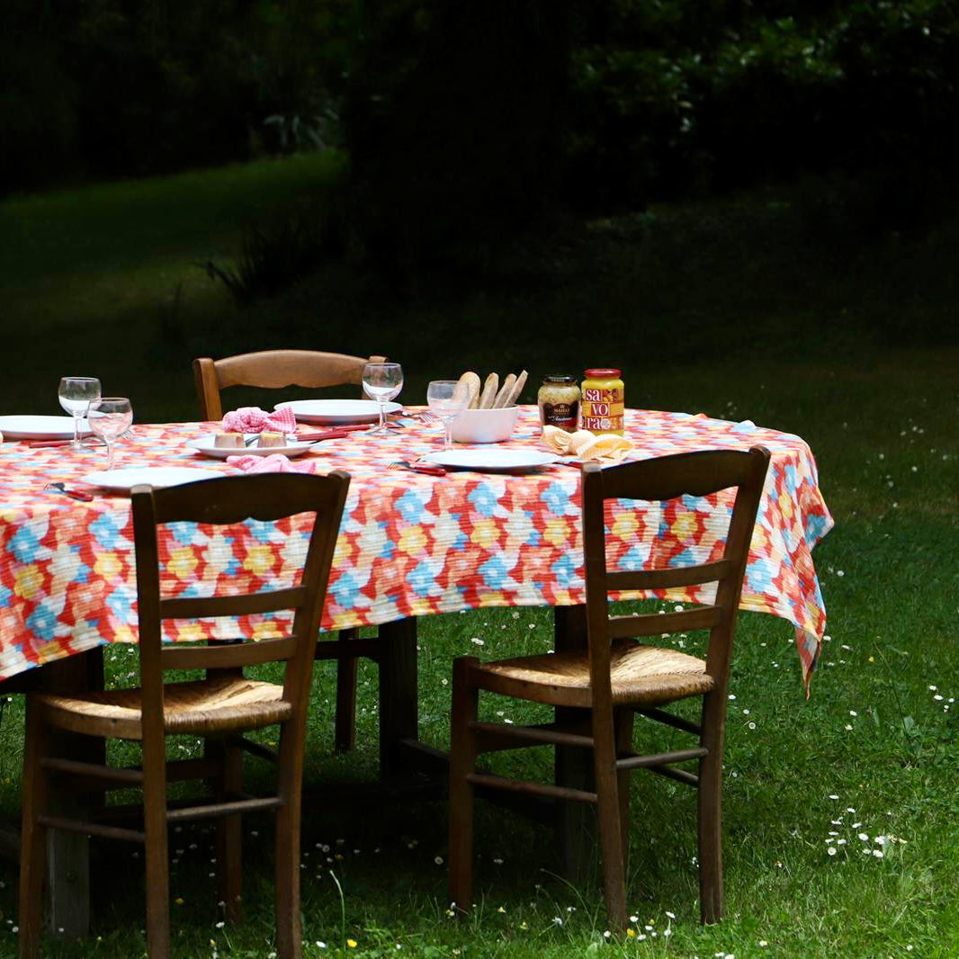 Nappe motif fleuri - Fleurs de Printemps