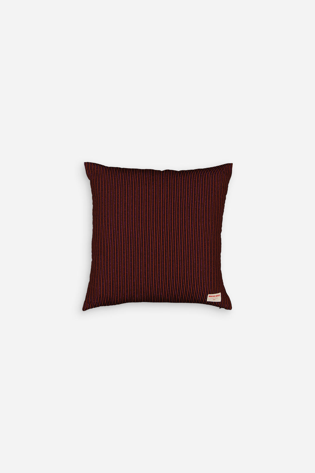 Rust and pink iridescent lines cushion - ARMAND